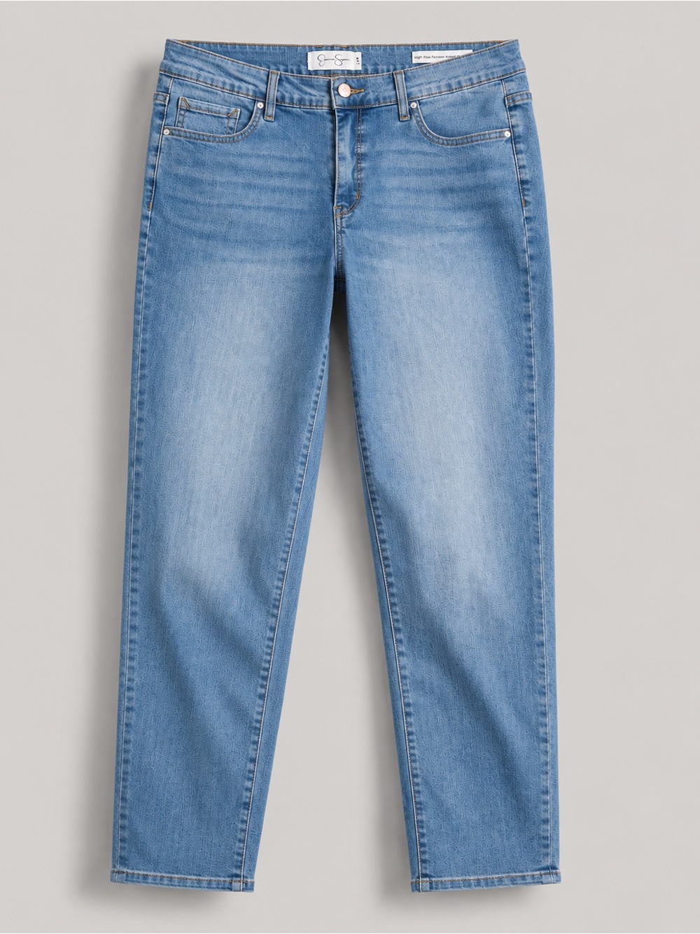 Jessica Simpson High Rise Forever Rolled Ankle Jeans 14W Mom Jean Cottagecore